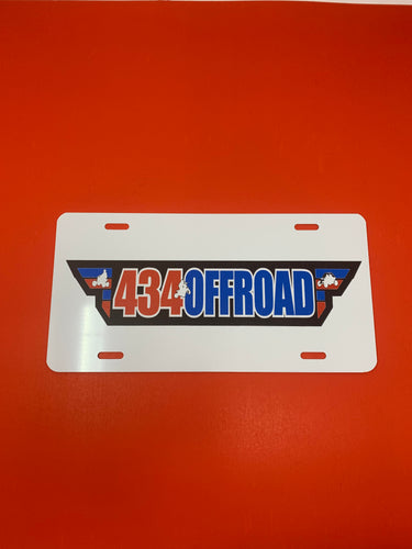 434 OFFROAD LOGO LICENSE PLATE